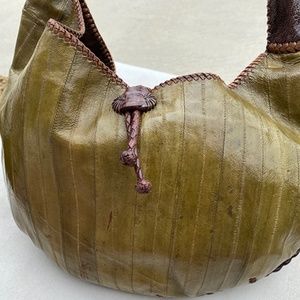 vintage (2004-08) EEL skin HOBO bag. NYC DESIGNER